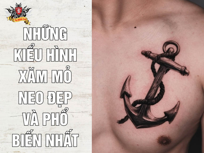 Những kiểu hình xăm mỏ neo đẹp và phổ biến nhất