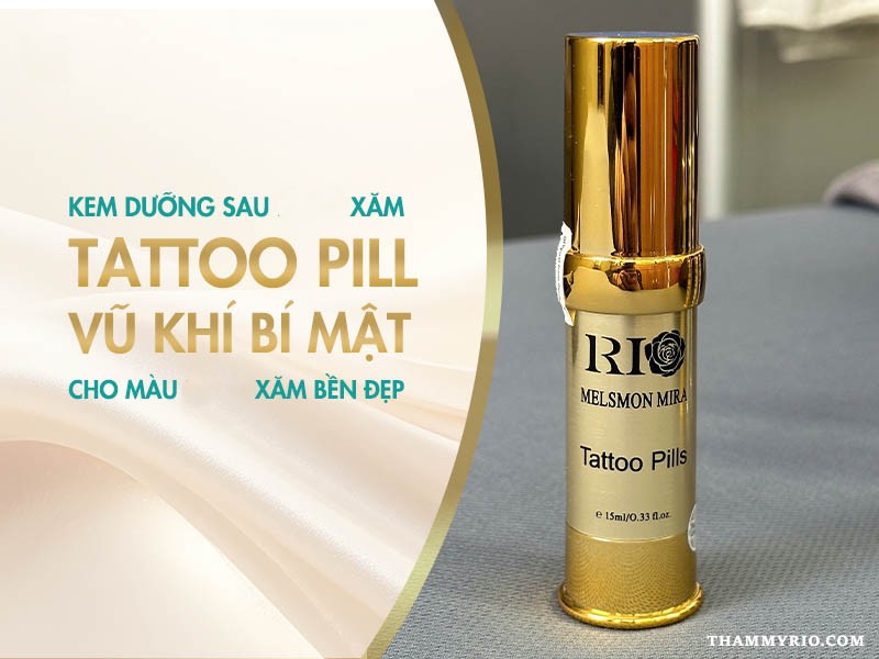 Kem dưỡng hình xăm Tattoo Pill giúp lên màu đẹp và phục hồi da sau xăm