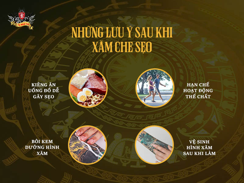 Những lưu ý quan trọng sau khi xăm che sẹo để hình xăm lên màu đẹp và an toàn