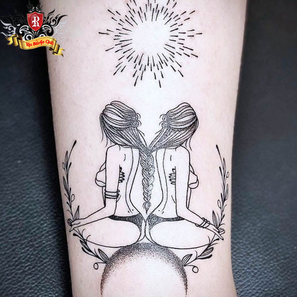 Hình Xăm Cung Song Tử: Biểu Tượng Trí Tuệ Và Hai Mặt Cá Tính 3 - Rio Tattoo Studio