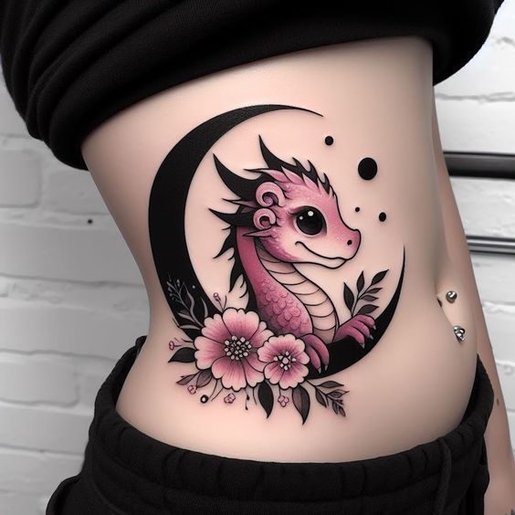 Xăm Rồng Cute: Sự Kết Hợp Giữa Truyền Thống và Sự Dễ Thương - Rio Tattoo Studio