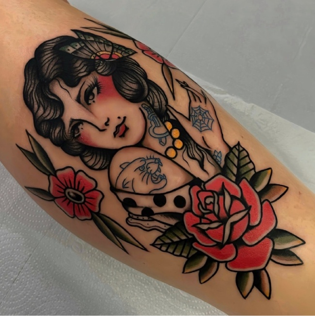 Hình xăm old school mini (28)