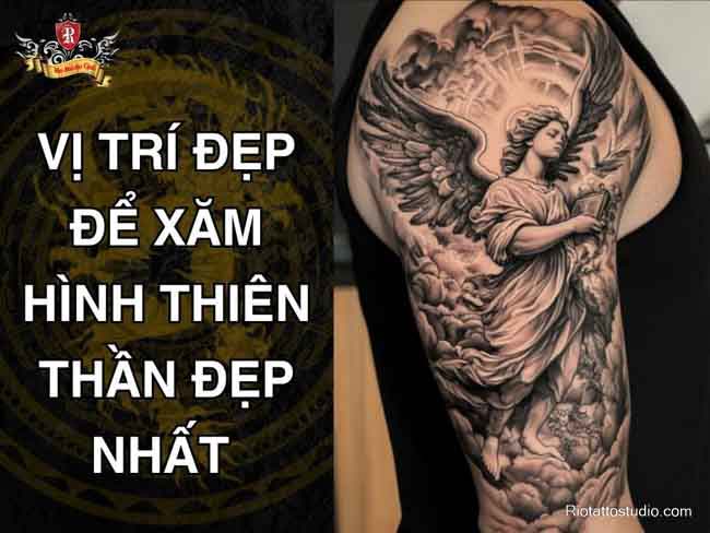 Vị trí đẹp để xăm hình thiên thần đẹp nhất