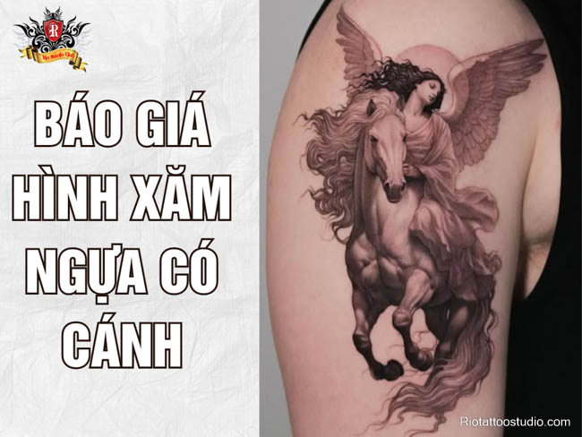 Chi phí cho một hình xăm ngựa có cánh sẽ phụ thuộc vào nhiều yếu tố như kích thước, độ chi tiết, vị trí xăm và tay nghề của nghệ nhân.