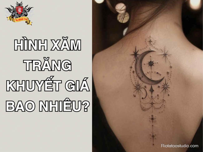 Hình xăm mặt trăng khuyết giá bao nhiêu?
