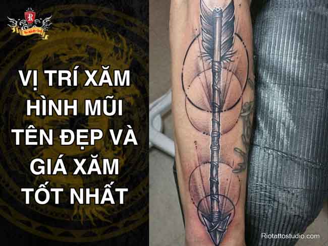 Vị trí xăm hình mũi tên đẹp và giá xăm tốt nhất