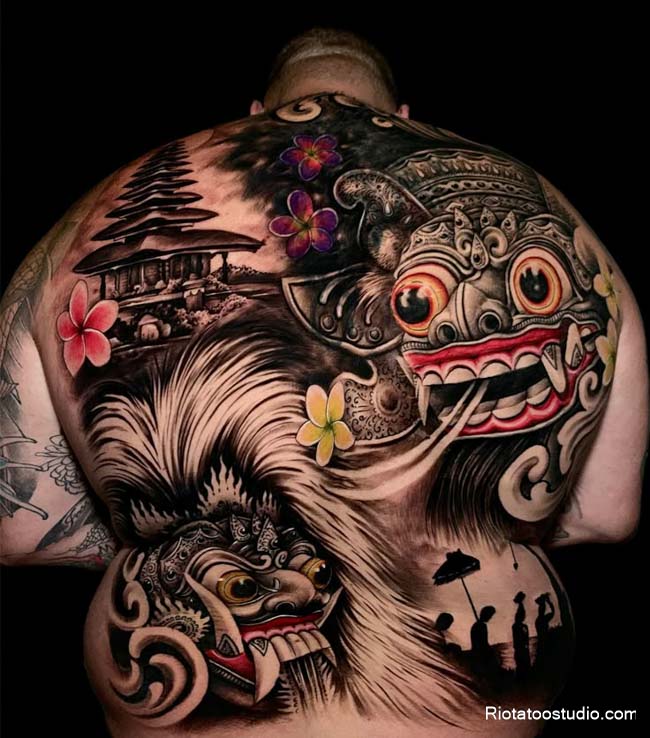 Các kiểu hình xăm mặt quỷ Dạ Xoa được ưa chuộng thực hiện tại Rio Tattoo Studio