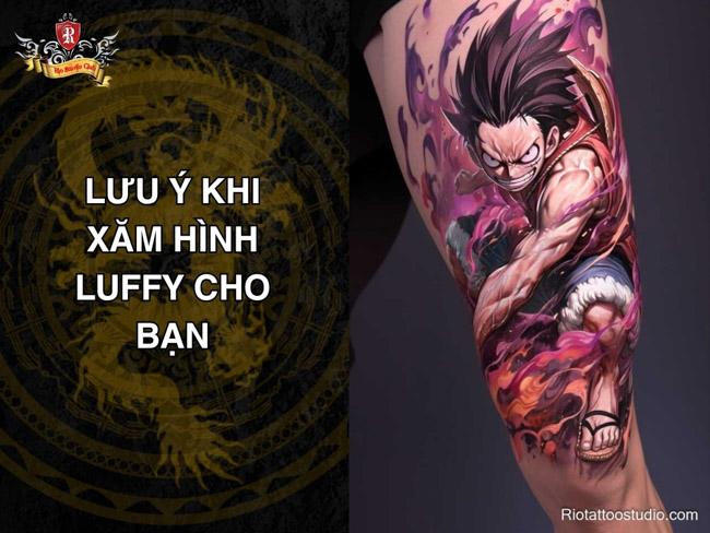 Lưu ý khi xăm hình Luffy cho bạn