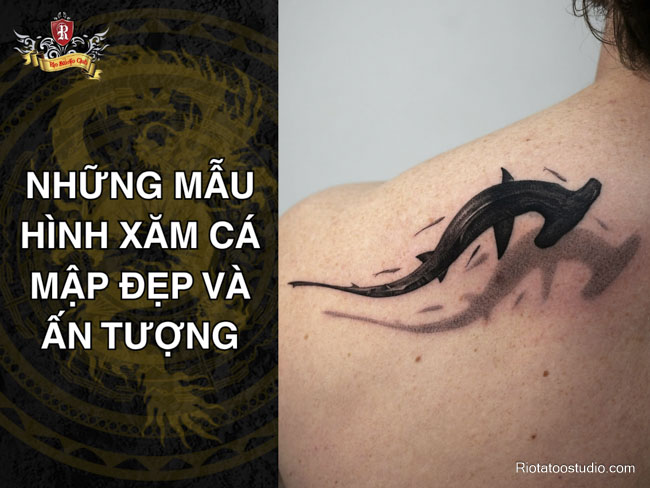 Những mẫu hình xăm cá mập đẹp và ấn tượng 