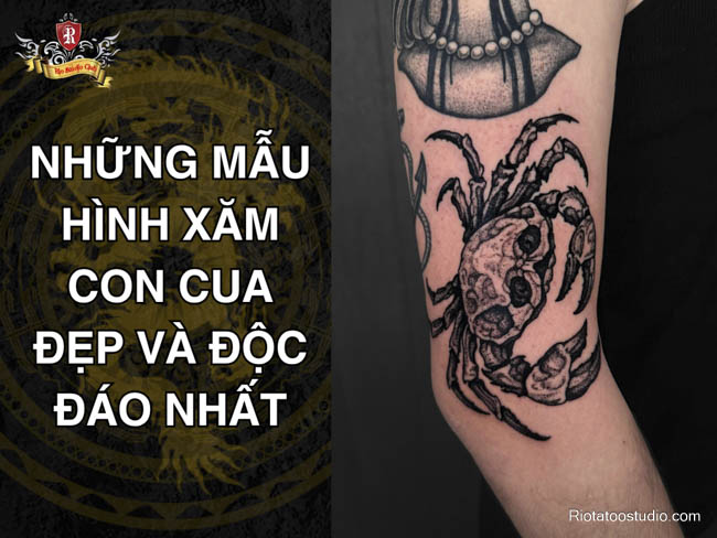 Những mẫu hình xăm con cua đẹp và độc đáo nhất 