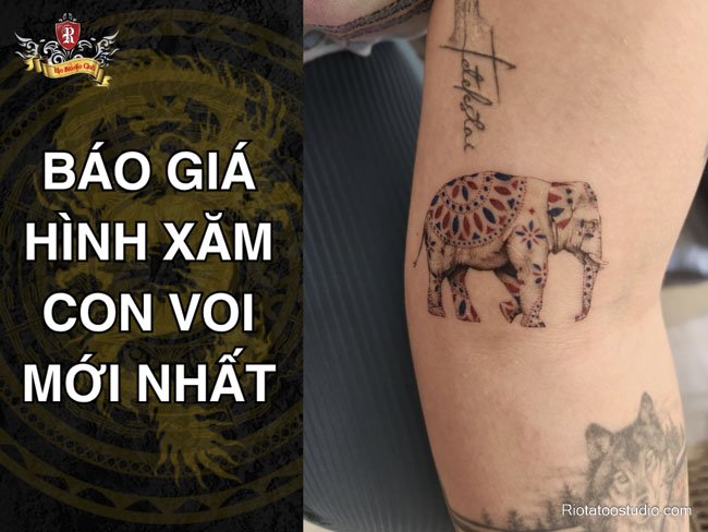 Báo giá hình xăm con voi mới nhất