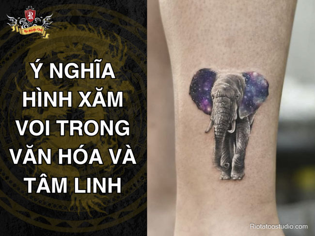 Ý nghĩa hình xăm voi trong văn hóa và tâm linh
