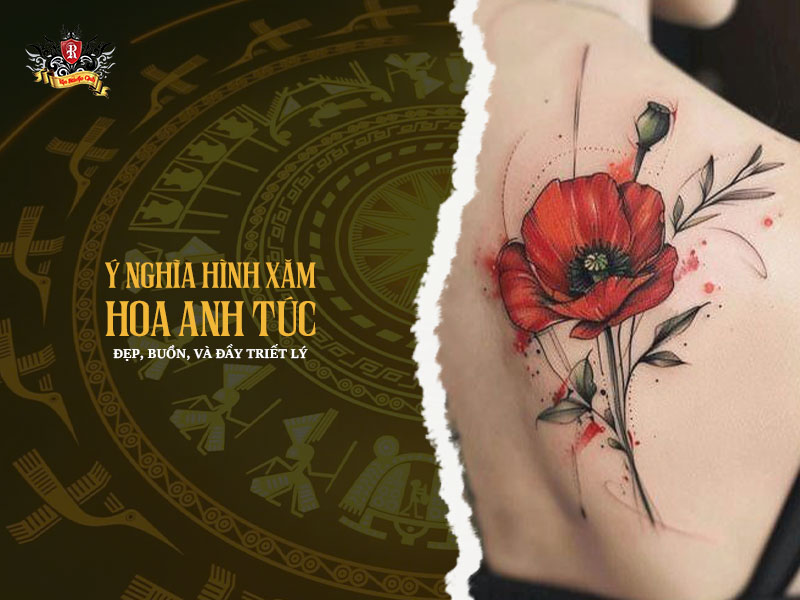 Ý nghĩa hình xăm hoa anh túc – đẹp, buồn và đầy triết lý