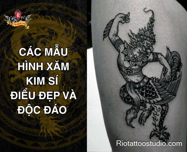 Các mẫu hình xăm Kim Sí Điểu tại Rio Tattoo Studio đẹp, độc đáo và ý nghĩa, phù hợp với nhiều phong cách cá nhân.