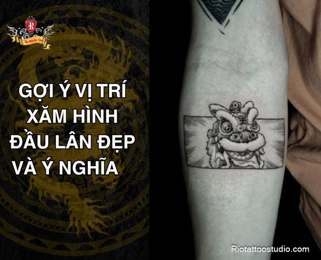 Gợi ý vị trí xăm hình đầu lân đẹp và ý nghĩa 