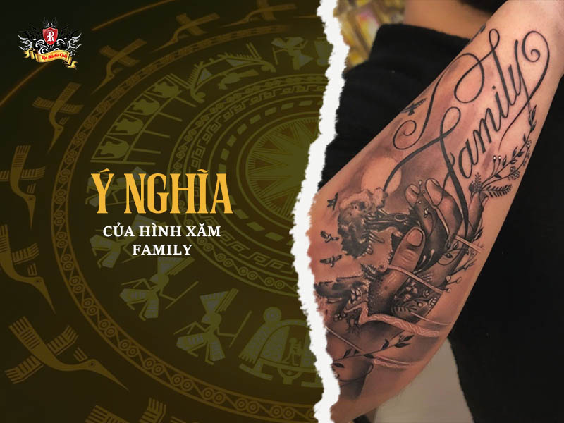 Hình xăm family ý nghĩa biểu tượng cho tình yêu và sự gắn kết gia đình
