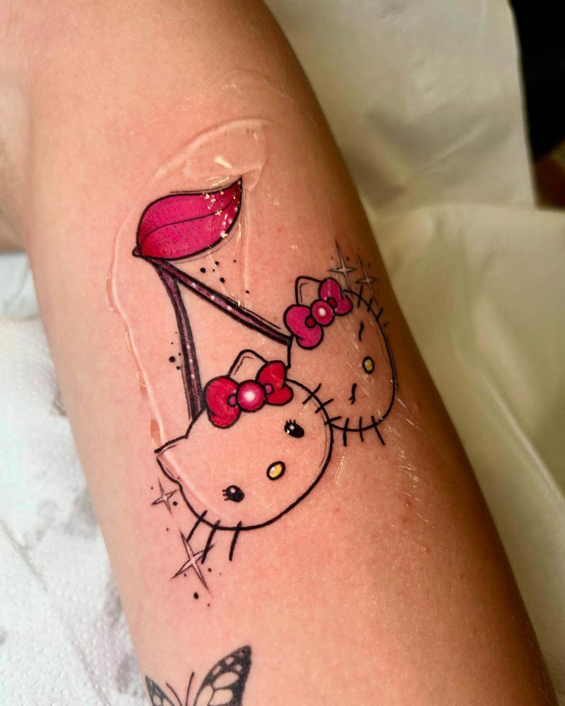Hình xăm Hello Kitty đẹp, dễ thương và cá tính