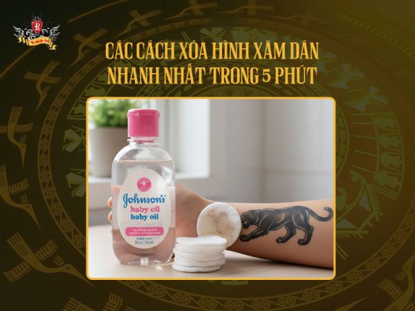 Các cách xóa hình xăm dán nhanh nhất trong vòng 5 phút bằng nước tẩy trang và băng keo đơn giản tại nhà