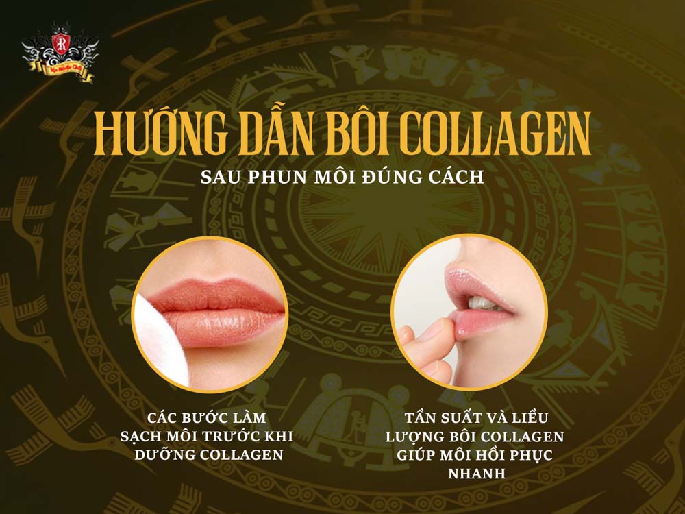 hướng dẫn bôi collagen sau phun môi đúng cách – collagen dưỡng môi sau xăm hiệu quả