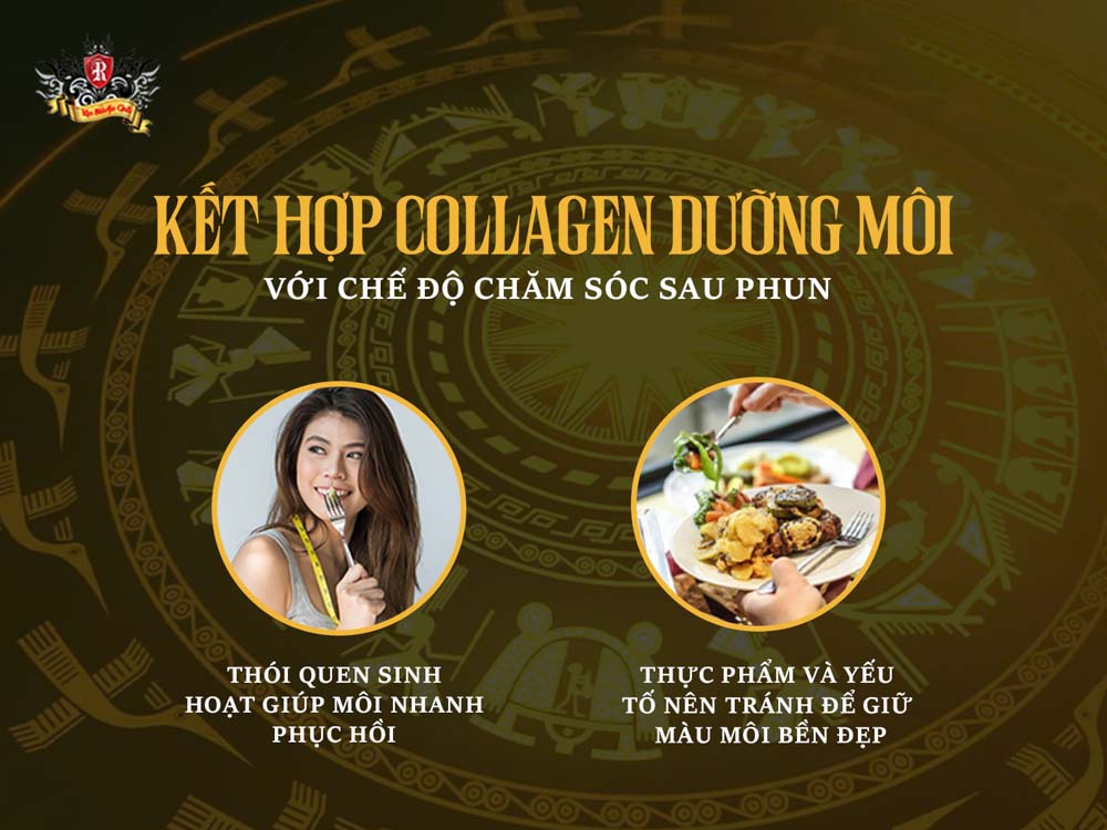 kết hợp collagen dưỡng môi với chế độ chăm sóc sau phun – collagen dưỡng môi sau xăm hiệu quả
