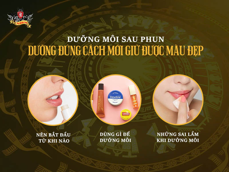 Dưỡng môi sau phun – Dưỡng đúng cách giúp môi lên màu đẹp và bền lâu