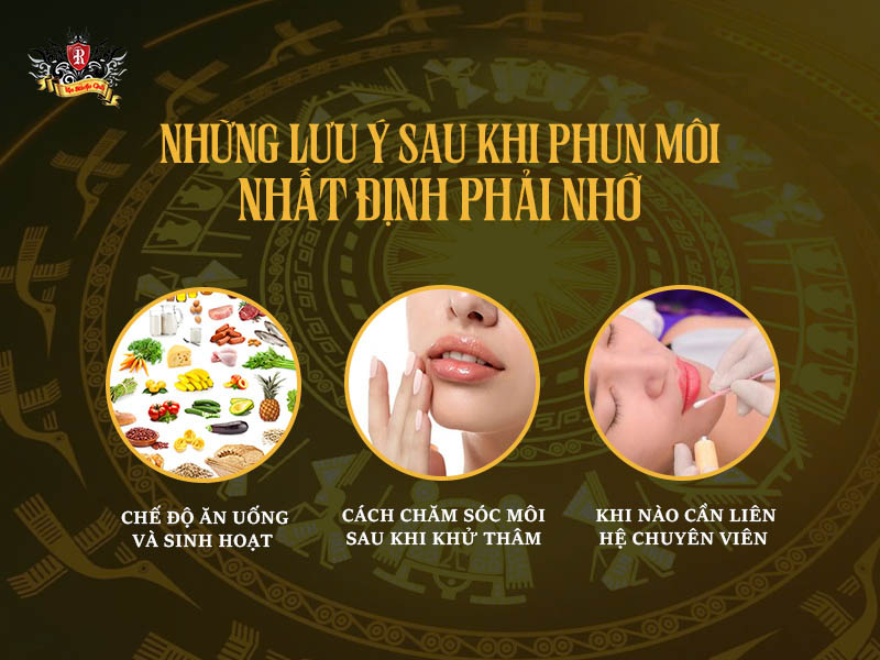 Những lưu ý sau khi phun môi – Dưỡng môi sau phun đúng cách tại Rio Tattoo Studio