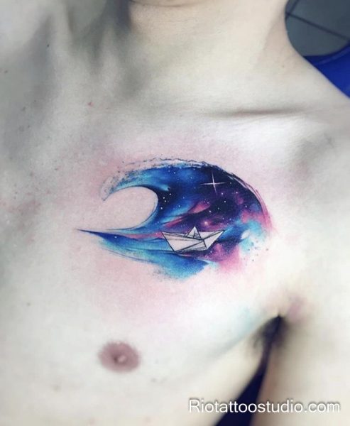 Hình xăm mệnh thủy phong thủy thu hút năng lượng tích cực