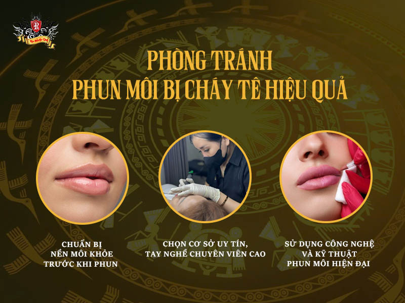phòng tránh phun môi bị cháy tê hiệu quả – môi mềm mịn, an toàn