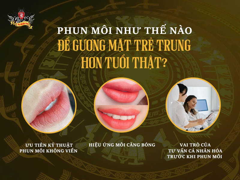 Phun môi có bị già không – cách chọn dáng và màu môi giúp trẻ trung