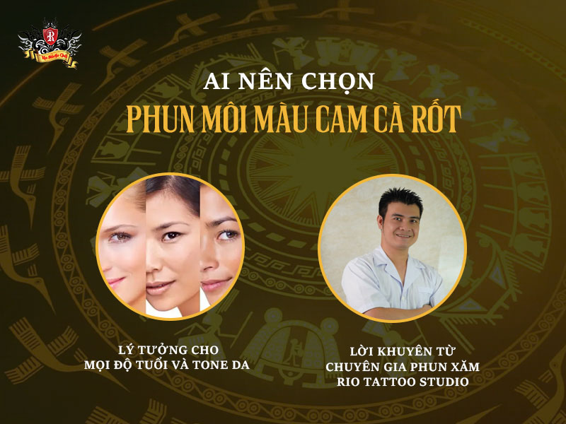 Ai nên chọn phun môi màu cam cà rốt?