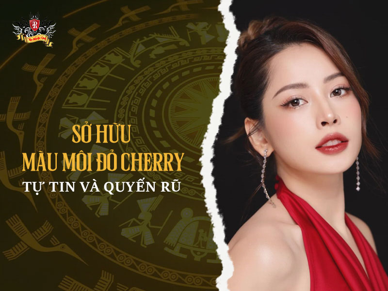 Phun môi màu đỏ cherry giúp đôi môi nổi bật