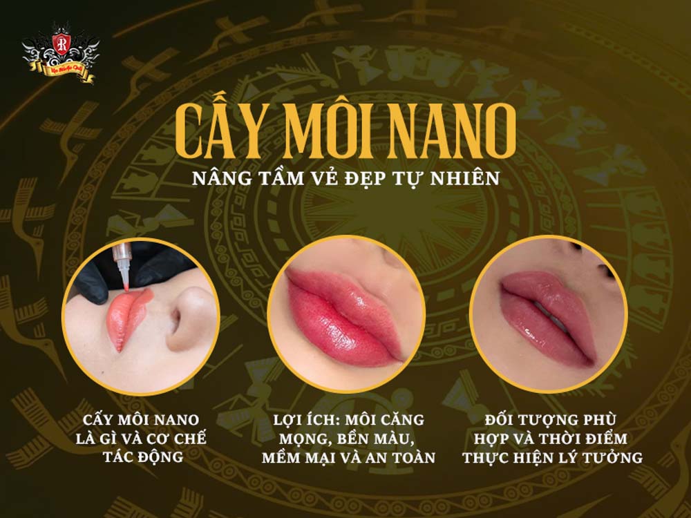 Cấy môi nano – kỹ thuật phun môi nano nâng tầm vẻ đẹp tự nhiên