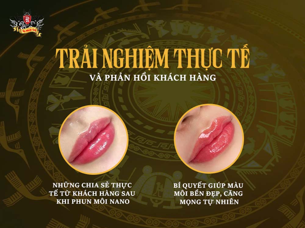 Trải nghiệm thực tế phun môi nano tại Rio Tattoo Studio – phản hồi khách hàng