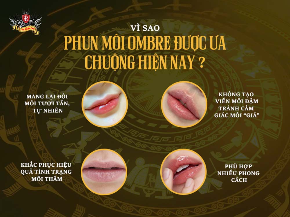 Phun môi ombre – xu hướng làm đẹp được ưa chuộng hiện nay
