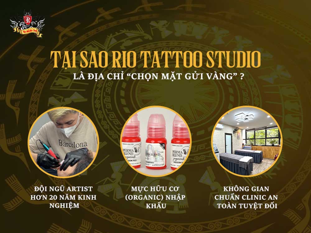 Rio Tattoo Studio – địa chỉ uy tín cho phun môi tế bào gốc, chăm sóc môi chuyên nghiệp