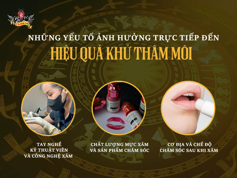 Những yếu tố ảnh hưởng hiệu quả khử thâm môi – quy trình khử thâm môi