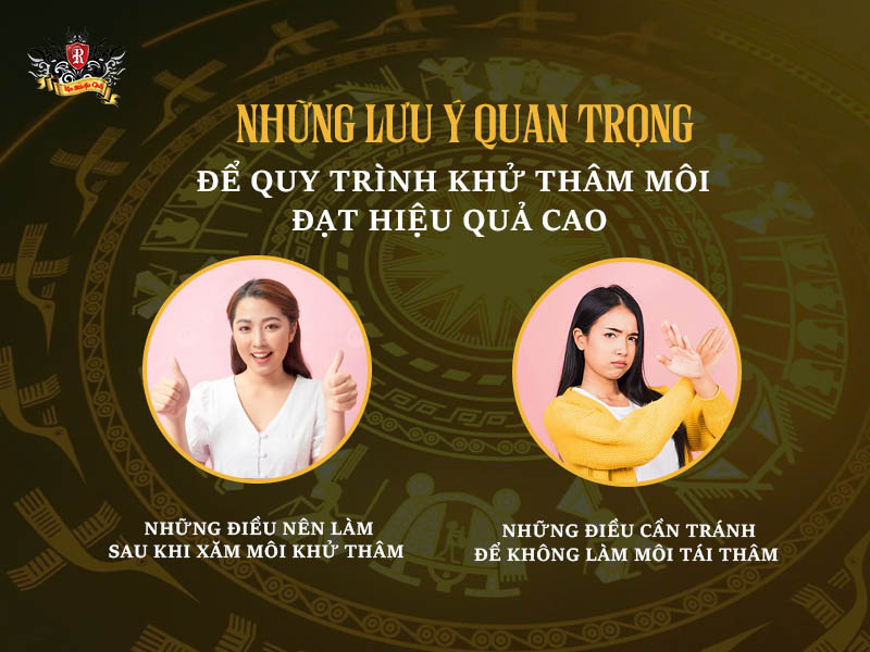 Lưu ý quan trọng để quy trình khử thâm môi đạt hiệu quả cao
