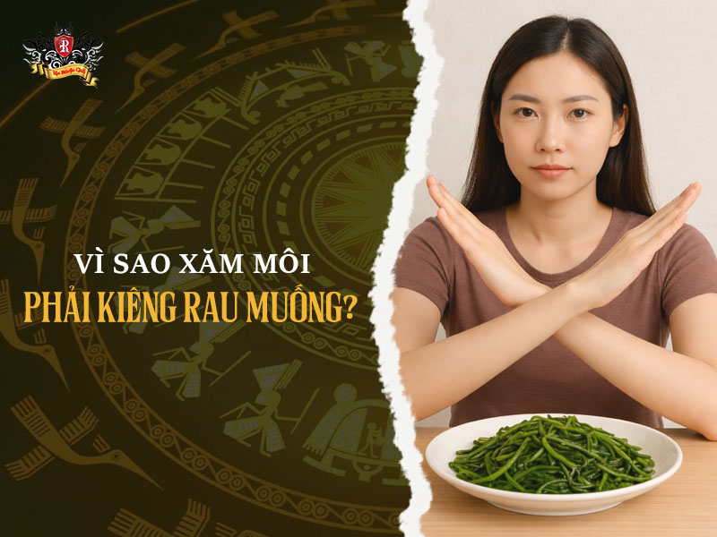 Vì sao xăm môi phải kiêng rau muống để môi lên màu đẹp và không sẹo