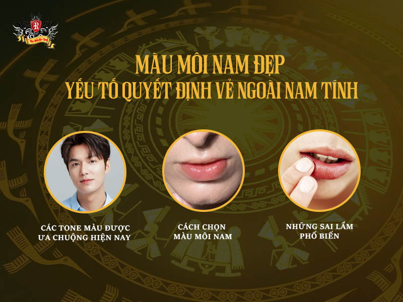 Màu môi nam đẹp giúp gương mặt nam tính, tự nhiên – xăm môi nam
