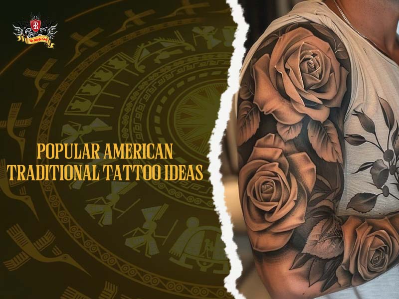 popular american traditional tattoo ideas with classic symbols