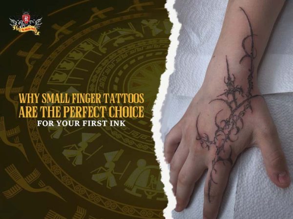 Small finger tattoo design on hand – perfect first ink choice, subtle and stylish