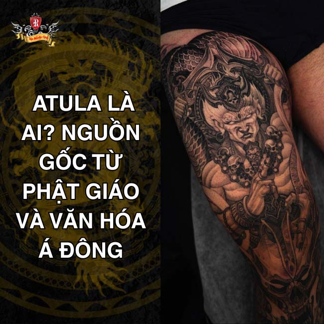 Hình tượng Atula trong Phật giáo với gương mặt phẫn nộ và thần thái uy nghiêm