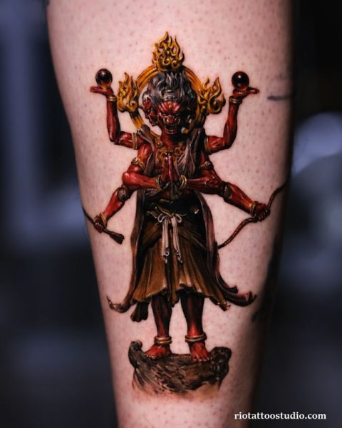 Hình xăm Atula full tay phong cách ngầu