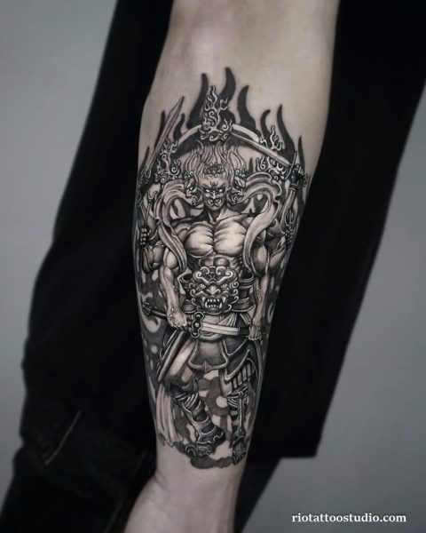 Hình xăm Atula full tay phong cách ngầu