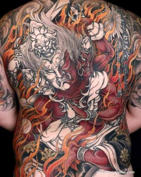 Thiết kế hình xăm Atula full lưng nghệ thuật