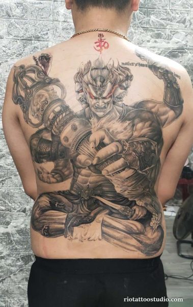 Thiết kế hình xăm Atula full lưng nghệ thuật