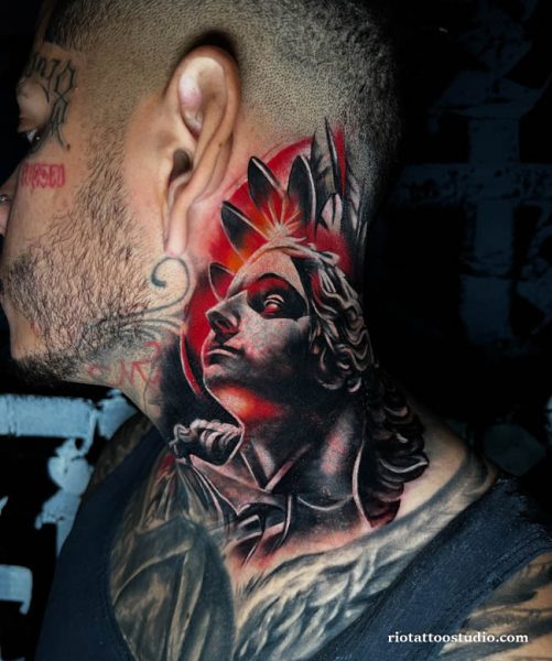 Hình xăm cổ nam phong cách đường phố