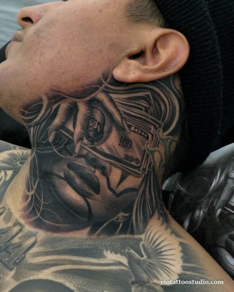 Hình xăm cổ nam phong cách đường phố