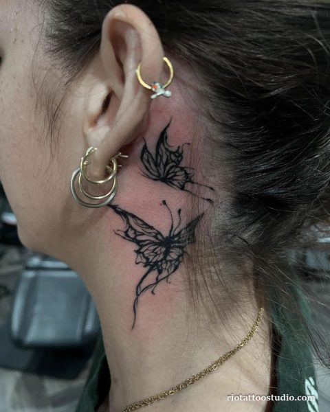 Hình xăm cổ nữ đẹp tinh tế và quyến rũ