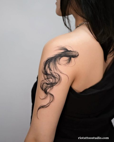 317+ Koi Fish Tattoo Ideas in Japanese Style 9 - Rio Tattoo Studio